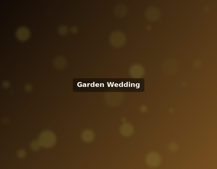 Garden Wedding